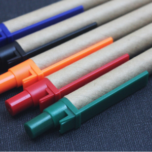 Promotion Environmentally Friendly Kraft Paper Ballpoint <b>Pen</b> Press With Printing Custom Logo for Stationery - Product Image 3