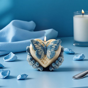 Molde de silicona TangChu para velas de yeso con forma de corazón, DIY - Product Image 1