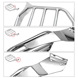 Racepro tựa lưng sissy thanh có thể tháo rời hành lý Giá xe máy cho Harley <span class=keywords><strong>Breakout</strong></span> 2013-2017 <span class=keywords><strong>fxsb</strong></span> fxsbse 2016-2017 fxse - Product Image 3
