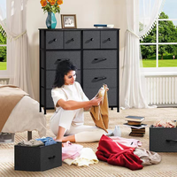 Tour de rangement en tissu OEM ODM commode 9 tiroirs coffre meubles de chambre