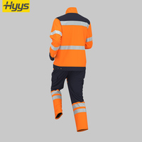 Combinaisons de Travail de Sécurité Haute Visibilité Orange Fluo pour l'Hiver, Tenues de Chantier Routier et de Circulation Imperméables
