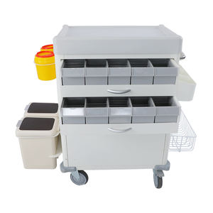 Troli <span class=keywords><strong>Defibrillator</strong></span> Medis Darurat Rumah Sakit HOCHEY, Troli Kecelakaan, Troli Obat untuk Penggunaan Rumah Sakit, Troli Utilitas - Product Image 2