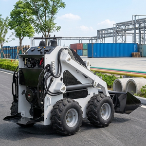 360 Model Wheel Skid Steer Loader 400kg Max Load Capacity Mini Skid Loader with Bucket Excavator Attachments CE Certified