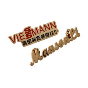 Huy hiệu Tên Vật liệu kép với cửa sổ và khung kim loại - Product Image 2