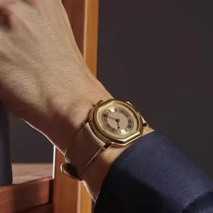 Montre pour homme CILOA, ronde, rétro, personnalisable, tendance, élégante, décontractée, étanche, à quartz - Product Image 5