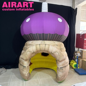<span class=keywords><strong>Casa</strong></span> Inflable Gigante con Forma de Hongo con Puerta y Ventana para Decoración de Fiestas Temáticas - Product Image 1