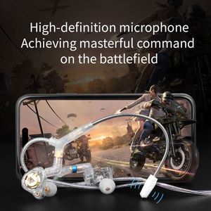 High Quality QKZ Q7 MAX 3-in-1 + Type-c <strong>Plug</strong> 2pin + MMCX Born Oxygen-free Copper Cable With Boom Microphone for Gaming - Product Image 5