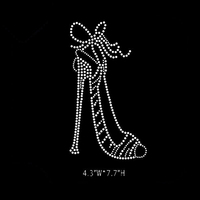 Toptan fabrika Bling kristal ayakkabı desen tasarımcısı giyim aksesuarları için özel Rhinestone isı transferi Motif tipi