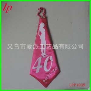 Corbata Rosa de Cumpleaños 21 Today con Impresión por Transferencia Térmica, Accesorio para Fiesta LPP1032 - Product Image 2