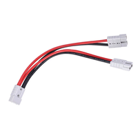Connecteur d'alimentation gris 50 ampères pour câble d'alimentation gris 50 ampères 2x50 ampères sur mesure de 300 mm pour connexion