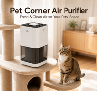 Purificateur d'air domestique élégant et intelligent Quiet Elite Mini HEPA avec anions pour le sommeil et la maison (fumée de barbecue)