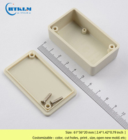 Boîtier de haut-parleur ABS pour boîtier d'instrument électronique Boîte en plastique électrique pour bricolage Boîte de jonction PCB Boîtier IP55 61*36*20mm