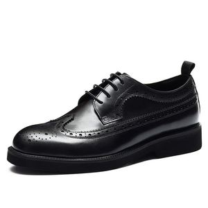Chaussures Derby Homme Haut de Gamme Personnalisées en Cuir Pleine Fleur Décontractées Respirantes à Semelle Souple avec Détails Brogue - Product Image 4