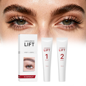 ชุดลิฟติ้งขนตาแบบวีแกน ชุดเคลือบคิ้วแบบมืออาชีพ ชุดดัดขนตาและคิ้ว 2 in 1  สารละลายติดทนนาน 6-8 สัปดาห์ - Product Image 1