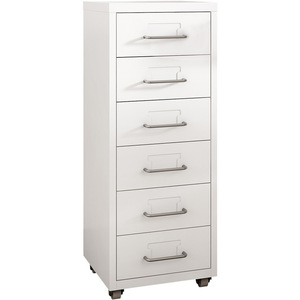 Meuble de rangement mobile à 6 tiroirs Three Arrows, en métal, avec roulettes, pour bureau - Product Image 5