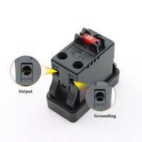 Interrupteur tactile positif/négatif 10A 20A 12V 24V DC pour bateau avec voyant lumineux, équipement marin et véhicule, avec fusible 10A