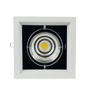 Plafonnier LED encastré carré 10W 3500K Blanc chaud IP44 Corps en aluminium Découpe 86mm Design moderne Éclairage intérieur - Product Image 2