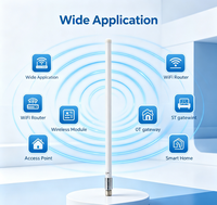 Antenne de station de base extérieure Aurara Yu DP01 WIFI en fibre de verre, double bande 2.4G & 5G, gain élevé 12dBi, connecteur N mâle, montage sur poteau, IP67