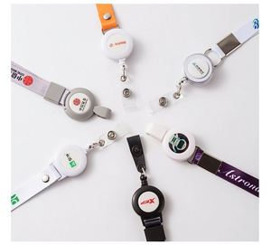 3/4" Full Color <b>Lanyard</b> - Custom ID Badge Holder Set Personalized Durable Neck Strap Printed Logo Event Employee Conference - Product Image 4