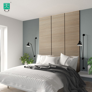 TianGe-listones de madera de roble para pared, tablero insonorizado texturizado, <span class=keywords><strong>comprar</strong></span> paneles acústicos para revendedor - Product Image 6