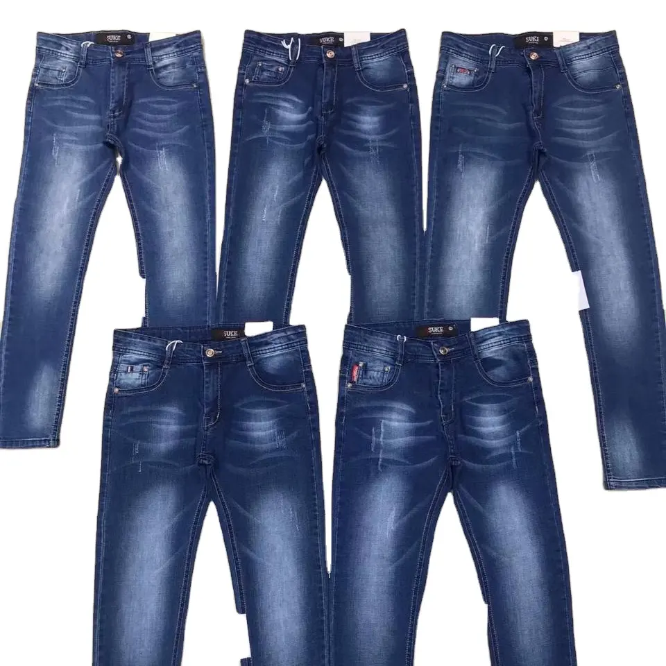 XINBO Wholesale Custom Bale Children Clothing Toddler Baby Little Boy Denim Pants Trousers Boys Jeans For Kids