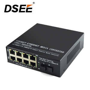 8 RJ45พอร์ต + 1พอร์ตไฟเบอร์สวิตช์ไฟเบอร์ Media Converter กิกะบิตไฟเบอร์ออปติก - Product Image 4