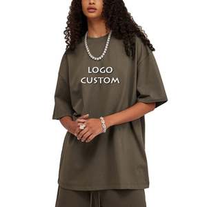 Personalizada de algodón al aire libre Casual Drop hombro media manga para mujer camiseta personalizada de algodón de color sólido camisetas para las mujeres - Product Image 5