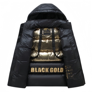 Parka d'hiver imperméable pour homme, longue, à capuche, épaisse, chaude, coupe-vent, pour la randonnée, le camping, veste d'extérieur matelassée - Product Image 2