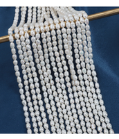 Perles d'eau douce naturelles de qualité AA, forme de riz blanc, sans noyau, pour la création de bijoux, longueur 36 cm, 60 perles