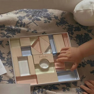 ชุดเกมสีเพื่อการเรียนรู้สำหรับเด็กไฮเอนด์ของเล่นเพื่อการศึกษาตัวต่ออะคริลิค43ชิ้น - Product Image 4