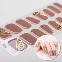 Bandes de gel UV de haute qualité à motifs léopard et pois classiques pour nail art