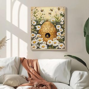 Kit <span class=keywords><strong>de</strong></span> Pintura por Números <span class=keywords><strong>de</strong></span> Lienzo Personalizado con Diseño <span class=keywords><strong>de</strong></span> Colmena <span class=keywords><strong>de</strong></span> Abejas Vintage y Margaritas Blancas <span class=keywords><strong>de</strong></span> Songwoo, Envío Rápido Directo <span class=keywords><strong>de</strong></span> Fábrica, para Adultos - Product Image 3
