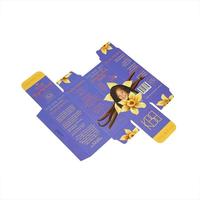 Boîte de papier pour cartes cosmétiques violettes personnalisées Eyeliner/Mascara Coffrets cadeaux d'emballage en papier pour produits de soins de la peau