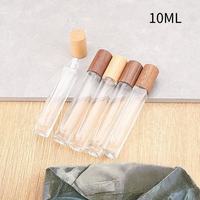 Botol Minyak Esensial Kaca Bentuk Pipih 10ml Grosir, Dinding Tebal Desain Persegi, Serum Perawatan Kulit, Parfum, Sablon XH