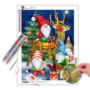Pintura <span class=keywords><strong>de</strong></span> Diamantes 5D Personalizada, Arte <span class=keywords><strong>de</strong></span> Diamantes sobre Lienzo <span class=keywords><strong>de</strong></span> Terciopelo, Gnomos <span class=keywords><strong>de</strong></span> Nochebuena, Set <span class=keywords><strong>de</strong></span> Taladros <span class=keywords><strong>de</strong></span> Polvo <span class=keywords><strong>de</strong></span> Hadas - Product Image 1