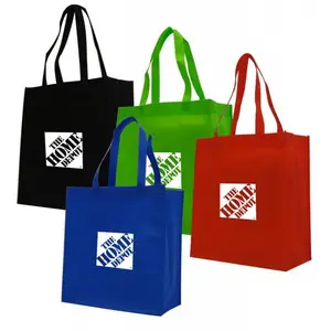 China Supplier Wholesale Price Custom Printed Nonwoven Shopping Bag Easy Carry Polypropylene PP Non Woven Grocery Bag