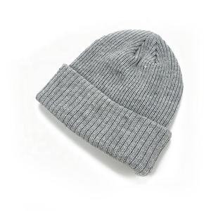 Topi Beanie Dewasa 100% Rami Topi Musim Dingin Dengan Label Tenun - Product Image 3