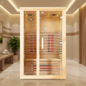 ห้องซาวน่าอินฟราเรดแบบแห้งขายส่ง ห้องซาวน่าขนาดเล็กสำหรับ 2 คน - Product Image 1