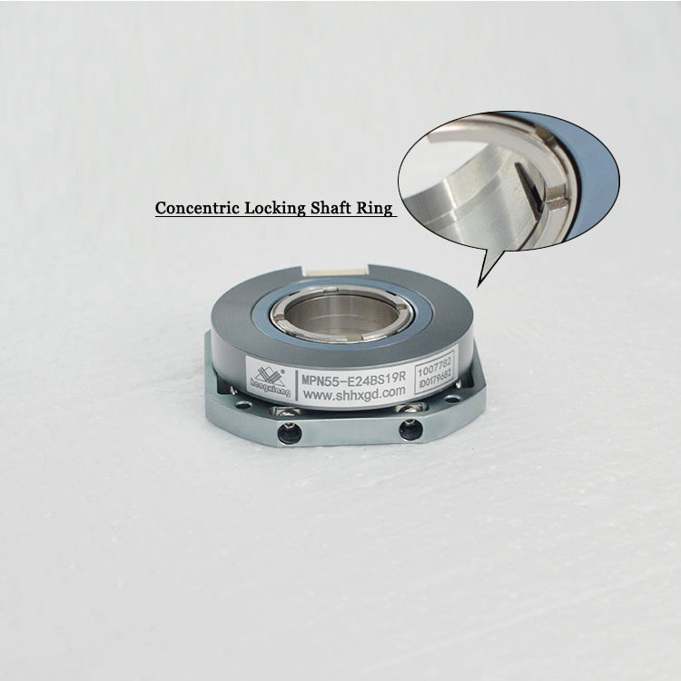 High Resolution Absolute Flange Encoder SSI Multi Turn Servo Motor 15mm Shaft
