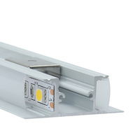 Profilé en aluminium LED avec diffuseur, embouts et clips pour bande LED 17*50 mm