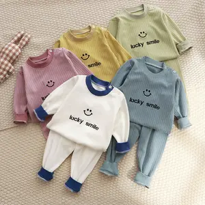 7-8 years old children high waisted baby spring velvet autumn clothes luxury 10 years old home clothing for girls