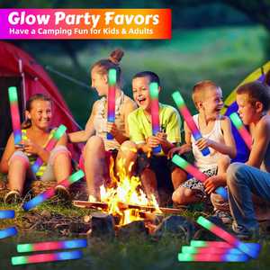 2025 Custom Logo 16/18 Inch Multi Color Changing Foam <b>LED</b> <b>Light</b> up Glow <b>Stick</b> Disposable Eco-friendly Adult Party Use - Product Image 4