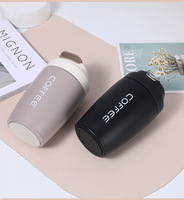 Botol Air Vakum Dinding Ganda Portabel, Termos Stainless Steel, Cangkir Kopi Tumbler Ganda