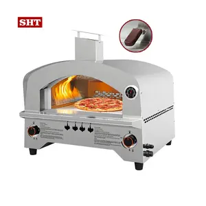 Oven Pizza untuk makanan cepat, mesin Oven Pizza, Oven Pizza batu pilihan dapur