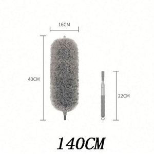 Brosse dépoussiérante télescopique rétractable en microfibre écologique, anti-acariens, pour nettoyer les interstices, la poussière, les voitures, les meubles et la maison - Product Image 3