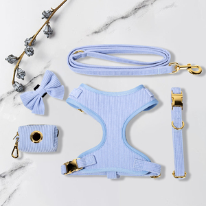 Set tali kekang anjing mewah, Set rompi tanpa tarik untuk anjing dengan tas kotoran dan kerah untuk anjing - Product Image 5