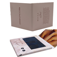 Publicité électronique personnalisée Brochure carte entreprise numérique catalogue croix ange musique LCD écran papier pour les promotions