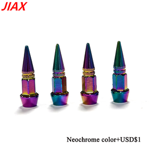 Capuchons de valve de pneu en aluminium de 45 mm, forme conique, multicolores, anti-poussière, résistants à la corrosion, pour valves de chambre à air - Product Image 3