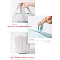 Bassin pliable pour les pieds et les mollets, base stable, maintien de la chaleur longue durée, portable pour la maison et les voyages