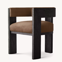 Chaises en bois de haute qualité pour la maison, meubles avec siège en cuir, fauteuil de salle à manger